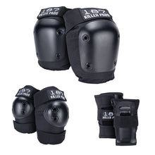 Load image into Gallery viewer, 187 Killer Pads Six Pack Adult- Black