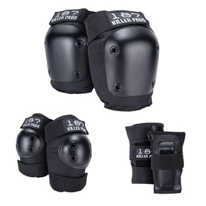 187 Killer Pads Six Pack Adult- Black