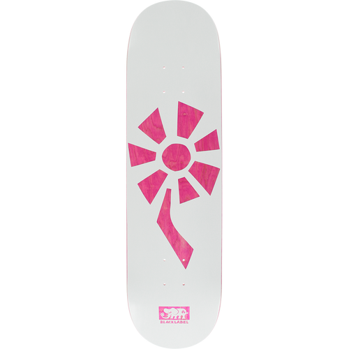 Blacklabel Flower Power White/Pink Veneer Deck 8.25