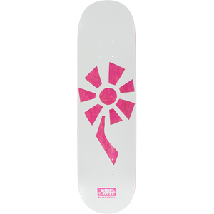 Blacklabel Flower Power White/Pink Veneer Deck 8.25