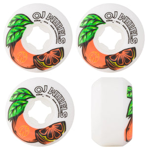OJ Wheels From Concentrate White/Orange Hardline 101a