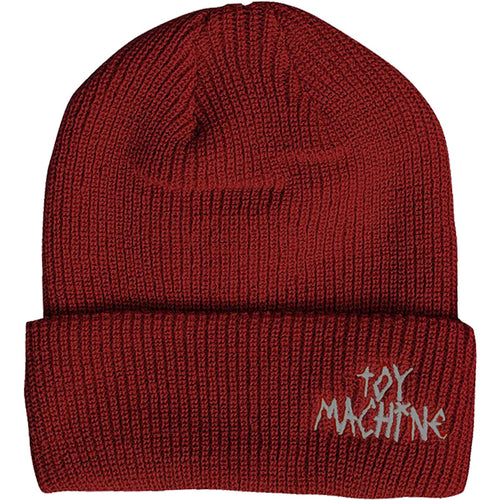 Toy Machine Tape Logo Maroon Beanie