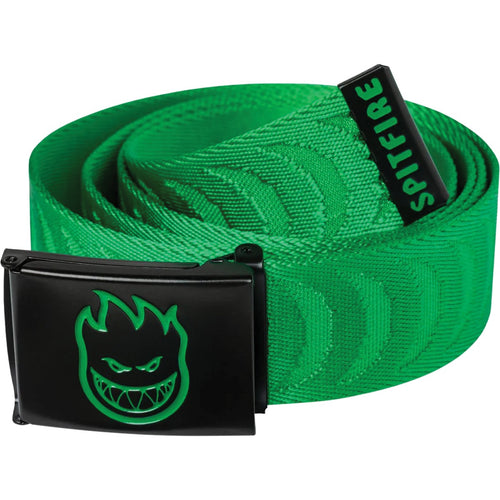 Spitfire Bighead Fill Cresent Jacquard Web Belt Green/Black