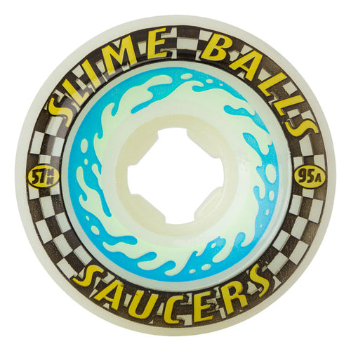 Slime Balls Saucers Skate Wheels, 95a - 57mm