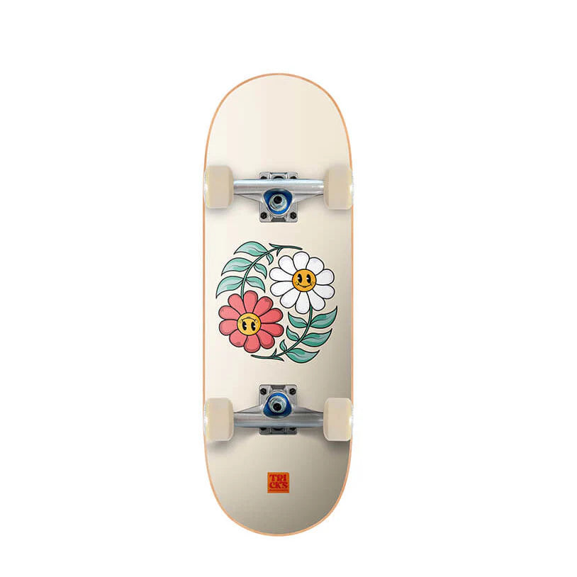 MINI Tricks Yin Yang Flowers Complete Skateboard 7.87