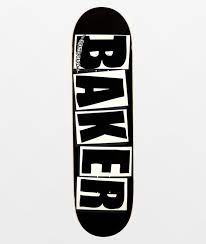 Baker Brand Logo BLK/WHT Deck 8.25