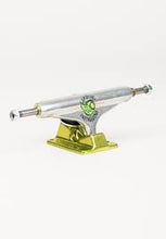 Load image into Gallery viewer, Independent 139 Stage 11 Forged Hollow Hawk Transmission Silver Green Trucks (Pair)