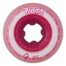 Ricta Wheels 53mm Shanahan Crystal Cores Clear Metallic Red 95a