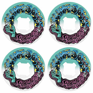 Slime Balls Hairballs 50-50  White/Teal 95a, 54mm
