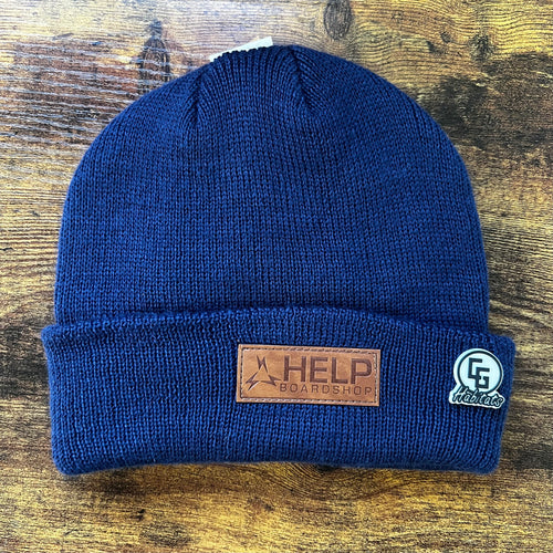 Help Beanie Leather Patch