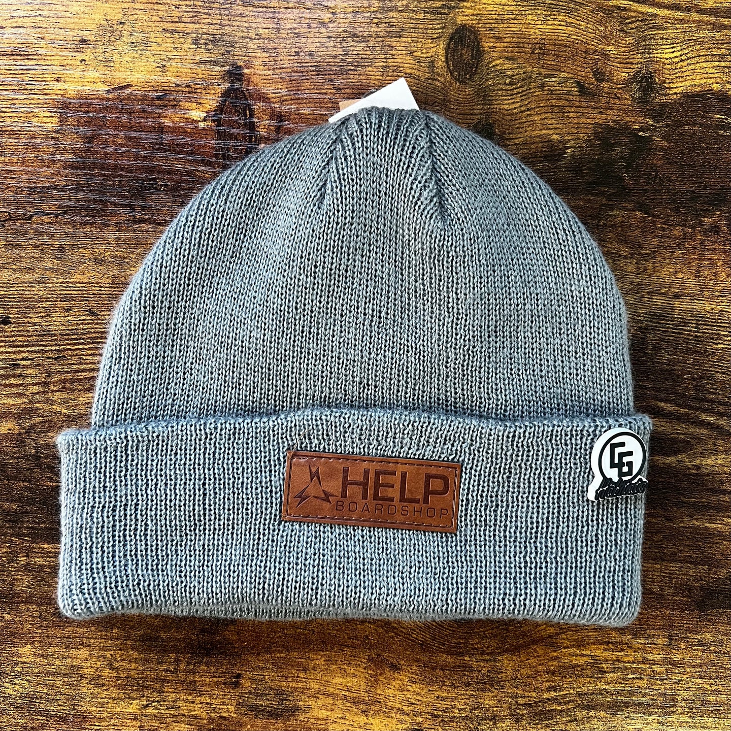 Help Beanie Leather Patch